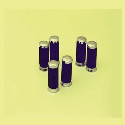 SPAAN Empunaduras custom negro y cromo Diam. 22 o 