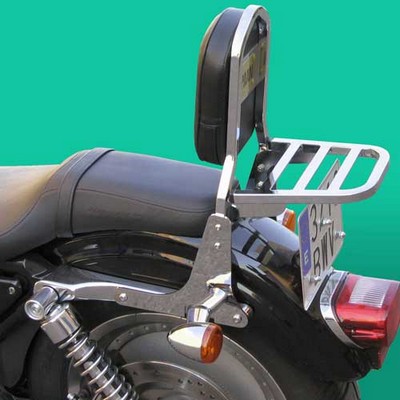 SPAAN Respaldo moto con porta - HARLEY DAVIDSON SPORTSTER XLM-XLN-XL hasta 2005