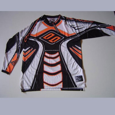 Camiseta cross-enduro shot evolution negro y naran
