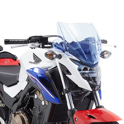 Parabrisas transparente con bordes azules para Honda CB500F 16- Parabrisas transparente con bordes azules para Honda CB500F 16-