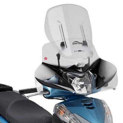 Parabrisas Airflow de Givi transparente y extensible expecífico para Honda sh i 300 2011 Parabrisas Airflow de Givi transparente y extensible expecífico para Honda sh i 300 2011