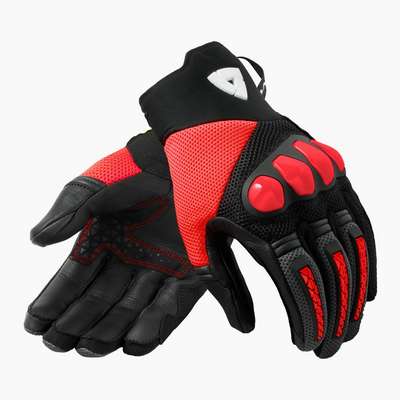 guantes revit speedart air fgs188 negro-rojo fluor