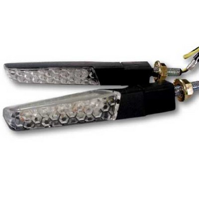 INTERMITENTES DE MOTO ITR DE LEDS UNIVERSAL NEGRO 