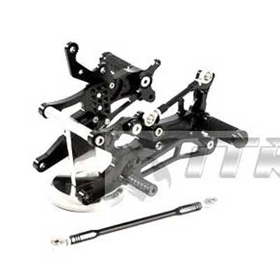ESTRIBERAS MULTI REGULABLES COLOR NEGRO YAMAHA R1 