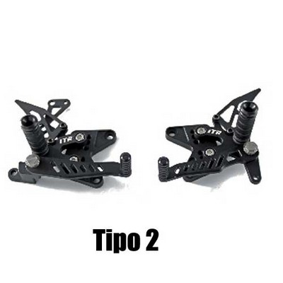 Estriberas multi regulables negras ITR para Yamaha