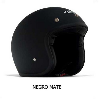 DMD Casco diseño clásico vintage negro mate o negr