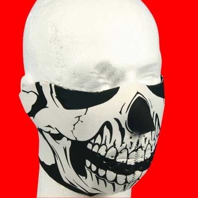 MASCARA NEOPRENO SKULL NEGRO/BLANCO