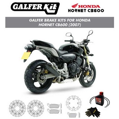 KIT DE FRENO GALFER WAVE PARA HONDA HORNET CB600 2