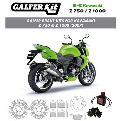 KIT DE FRENO GALFER WAVE PARA KAWASAKI Z750 / Z100