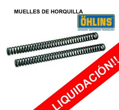 Oferta liquidación muelles de horquilla Ohlins