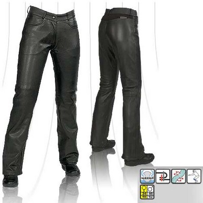 Evolution Pantalón de moto en piel para mujer mode