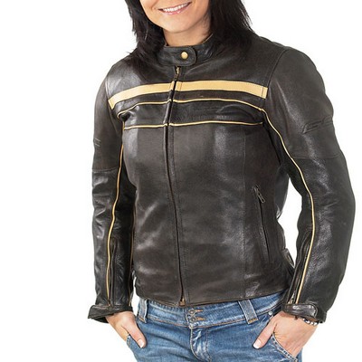 Chaqueta Maverick para mujer de piel marrón