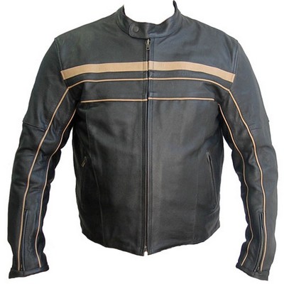 Chaqueta Maverick de piel color negro