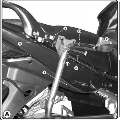 PORTAMALETAS LATERAL SUZUKI BANDIT 650 2007-11 PORTAMALETAS LATERAL SUZUKI BANDIT 650 2007-11