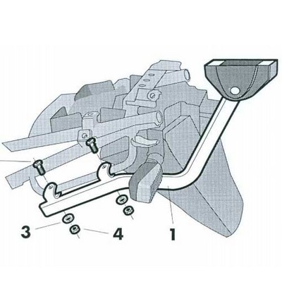 Shad KIT TOP SUzuki BANDIT 600-1200 N/S 94-00 Para instalar una maleta trasera Shad KIT TOP SUzuki BANDIT 600-1200 N/S 94-00 Para instalar una maleta trasera