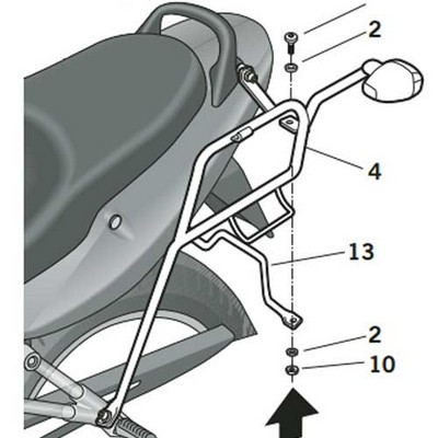 Shad FULL SUZUKI BANDIT 650 N-S 2005-10 Anclajes para maletas laterales Shad FULL SUZUKI BANDIT 650 N-S 2005-10 Anclajes para maletas laterales