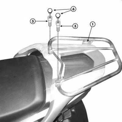 PORTAEQUIPAJE P/E250MK.P/INTML YAMAHA TDM.900.'02 