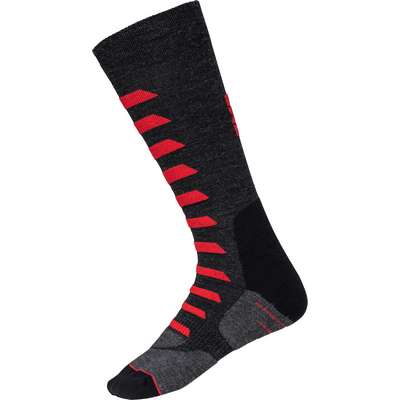 calcetines ixs gris-rojo merino 365 