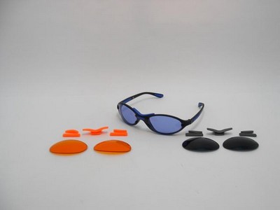 GAFAS SPAAR MONTURA NEGRA LENT:AZUL,NARANJ,TINT