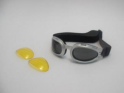 GAFAS WIND TAN PLATA CON LENTE AHUMADA.GOMA