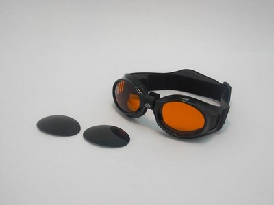 GAFAS "RAS" NEGRA Y LENTE TINTADA+NARANJA
