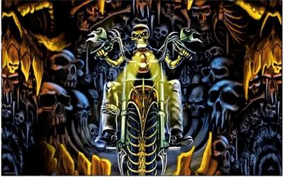 BANDERA CAVERNA SKULL 3x5
