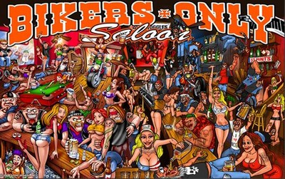 BANDERA SALOON SOLO BIKERS 3x5