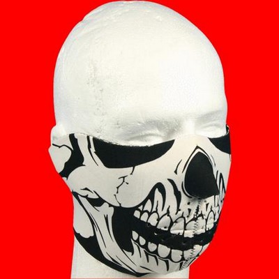 MASCARA NEOPRENO SKULL NEGRO/BLANCO