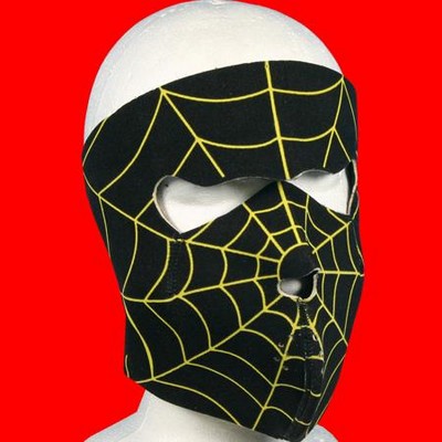 MASCARA NEOPRENO SPIDER NEGRO/AMARILLO