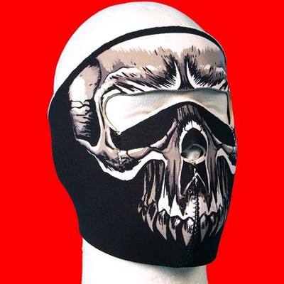 MASCARA NEOPRENO SKULL NEGRO/BLANCO 1/2