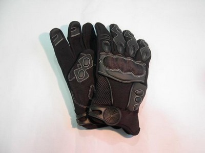 GUANTES PIEL/GOMA ELASTICO-CROSS
