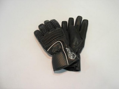 GUANTES DE PIEL NEGROS REFORZADOS "JUTON"