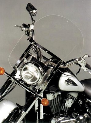 PARABRISAS MEMPHIS 19" CON HERRAJES CROMADOS