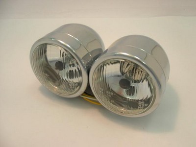 DOBLE FARO CROMADO HALOGEN HOMOLOG