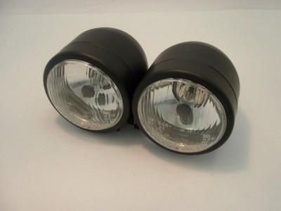 DOBLE FARO NEGRO E-MARK- H 4 LARGA/CORTA