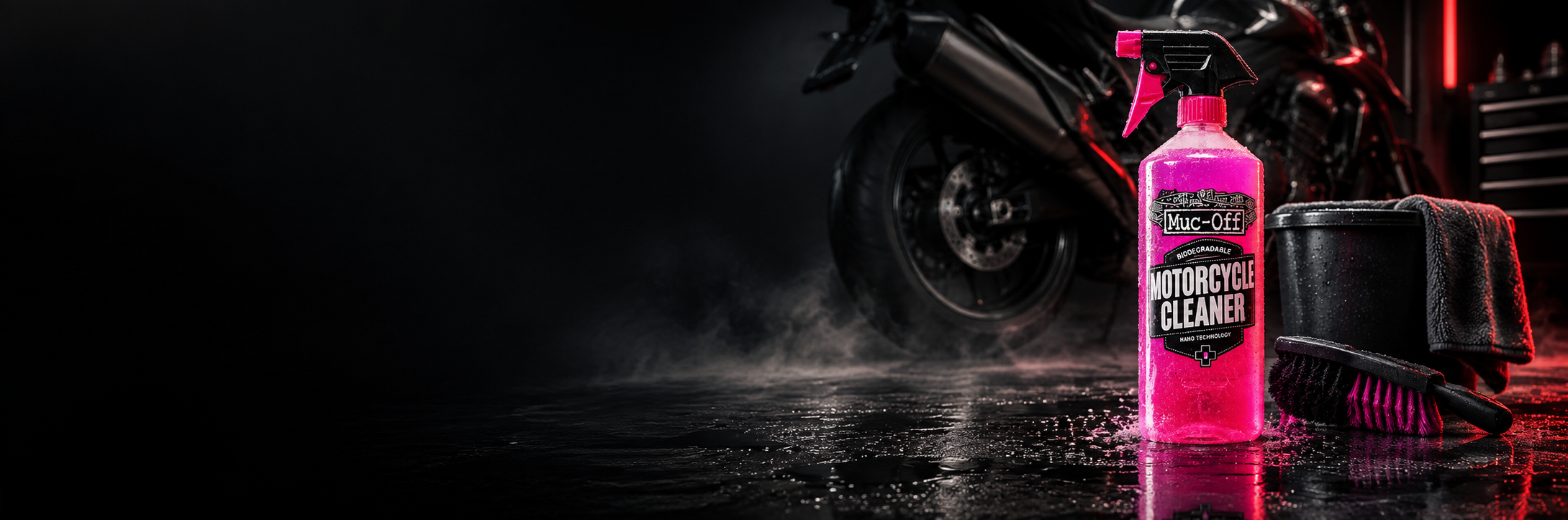 Productos Muc-Off para la limpieza y el cuidado de la moto