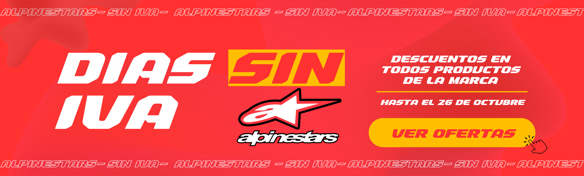 Dias sin IVA en Alpinestars