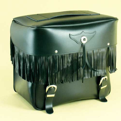 SPAAN Bolso respaldo con flecos Medidas 36x33x25