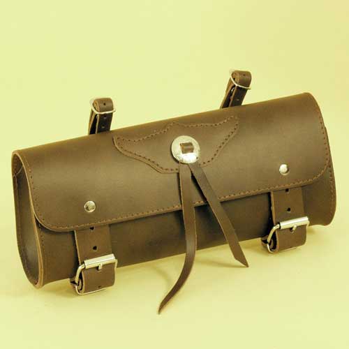 SPAAN Bolsa herramientas sencilla piel marron