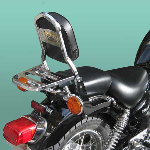 SPAAN Respaldo con porta - YAMAHA VIRAGO 250 (XV) Desde-since 2005 & hasta-until 2009 Respaldo Alto Negro