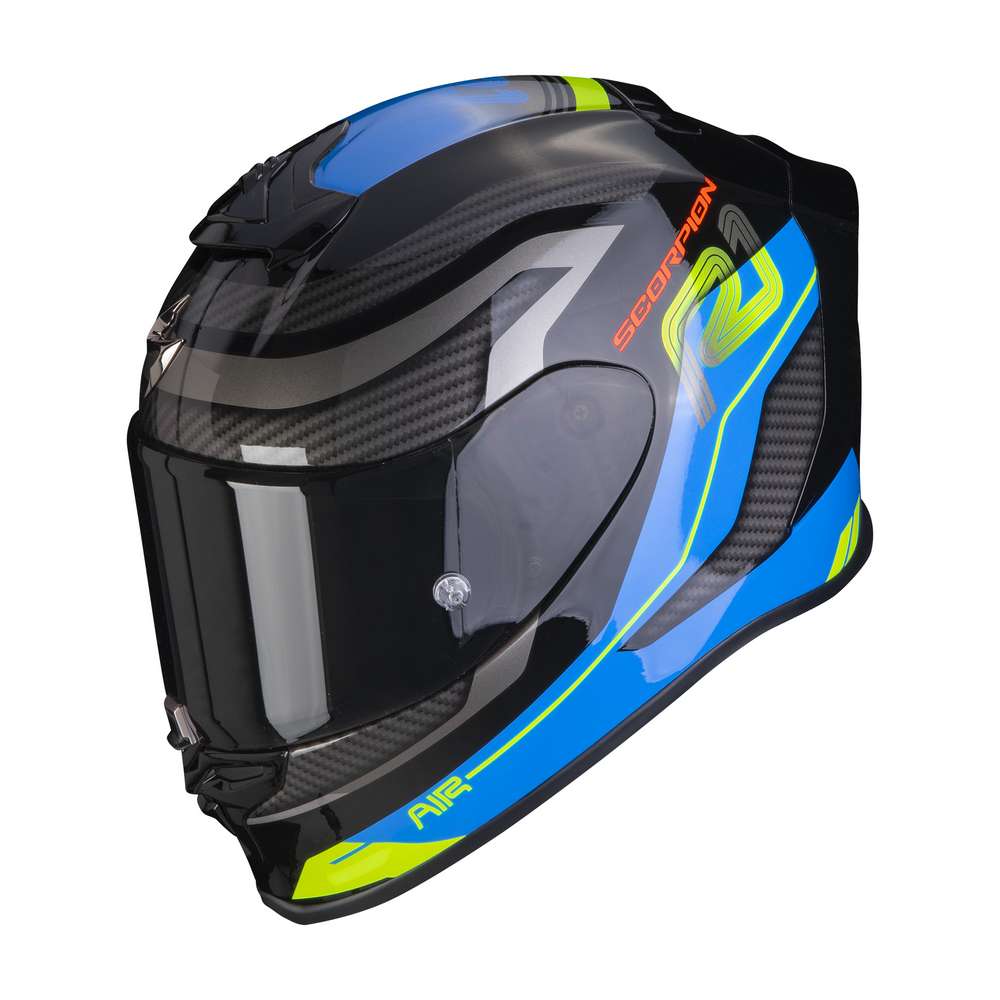 Casco moto Scorpion Exo R1 Air Vatis negro azul Nilmoto
