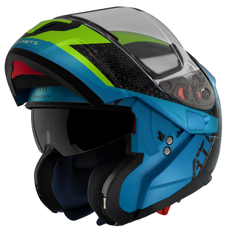 Casco Jet Street Azul Homologación ECE Y DOT Casco Mt
