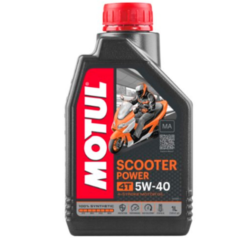 Aceite Motul 4T Scooter Power 5w40 MA 1L