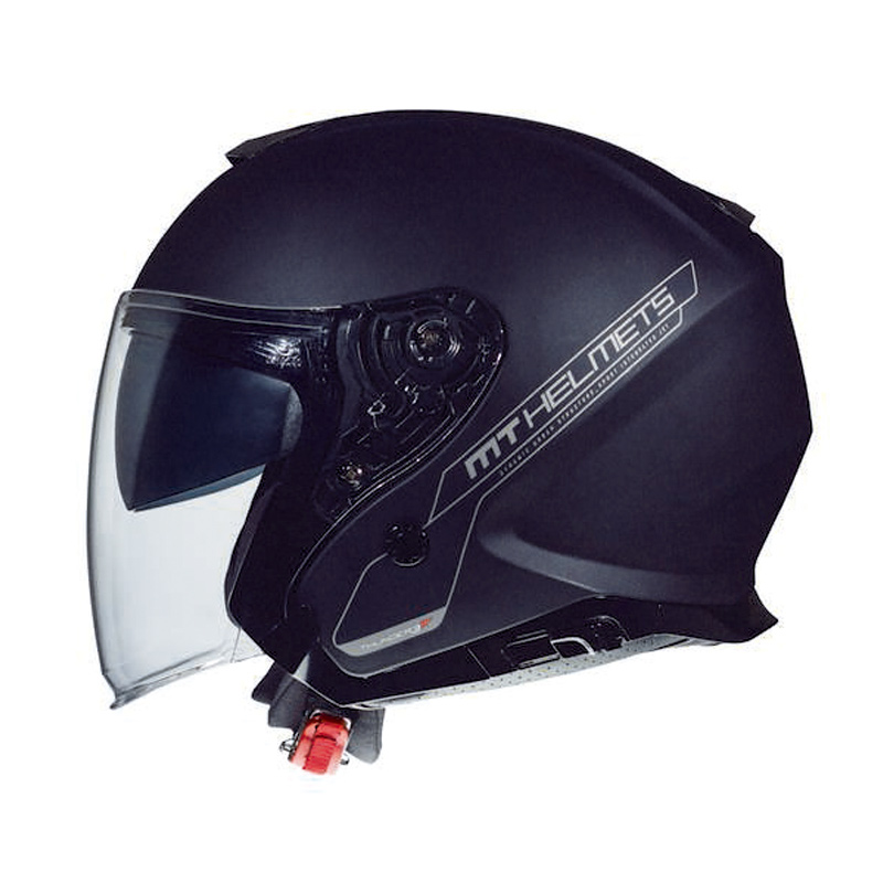 Casco jet negro brillo clearance