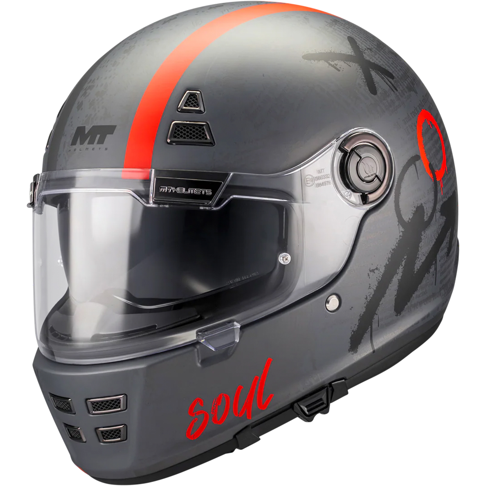 Casco MT Jarama SV Papercut C15 / Mate