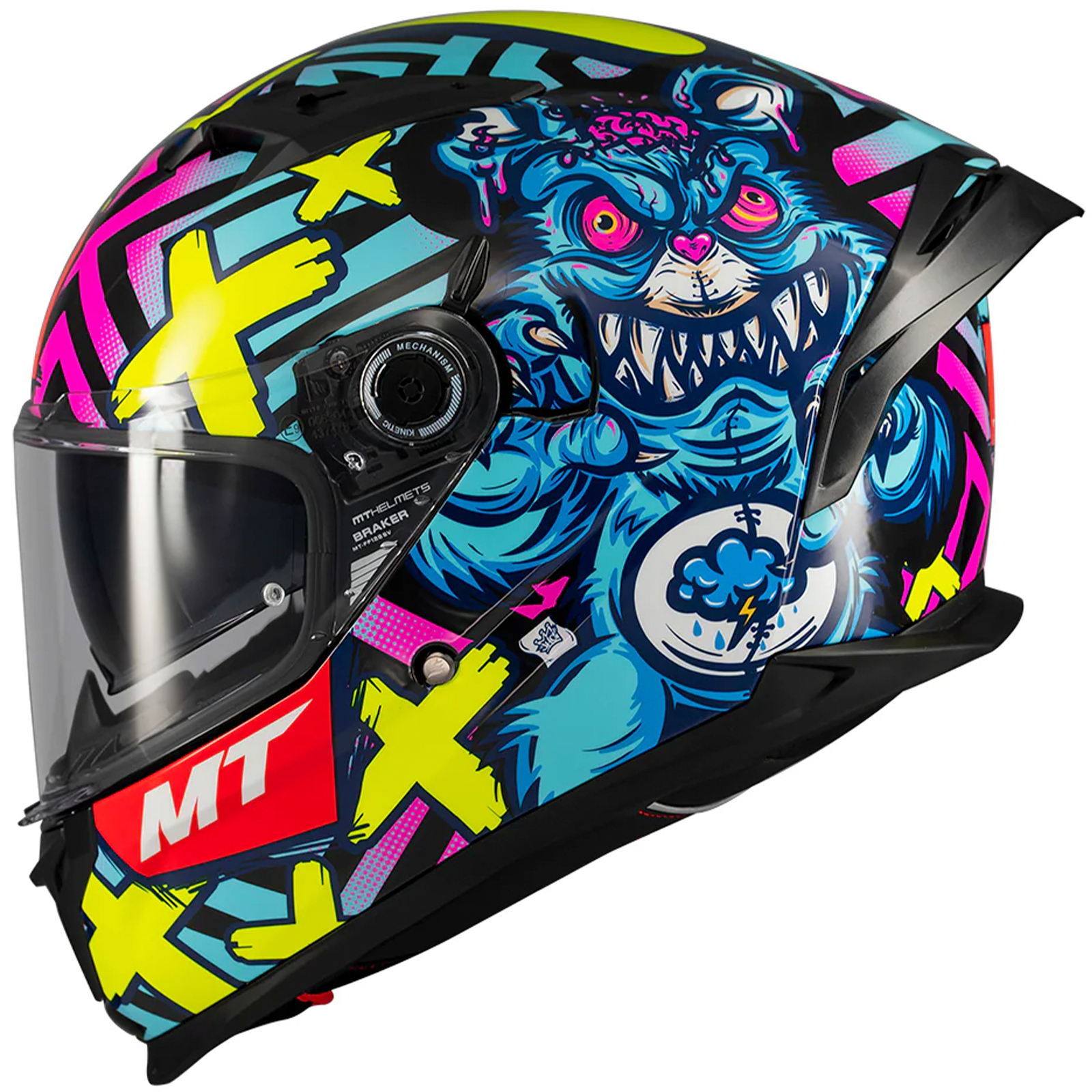 Casco MT Braker SV Crazy Teddy B7
