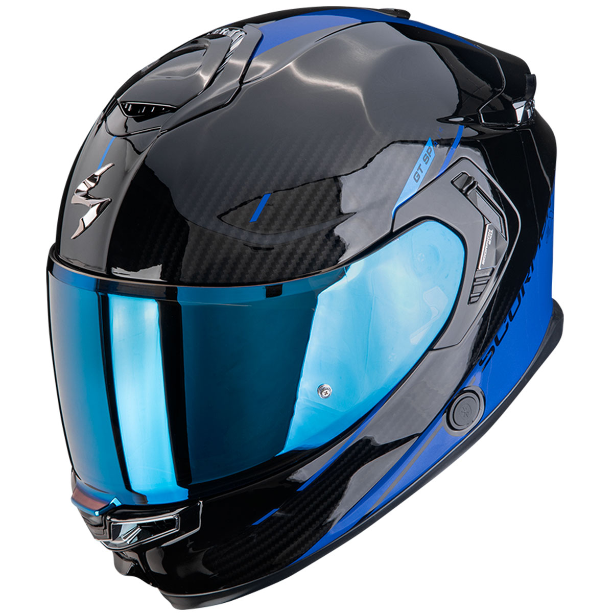 Casco moto Scorpion Exo-GT SP Air Asphalt Negro Azul