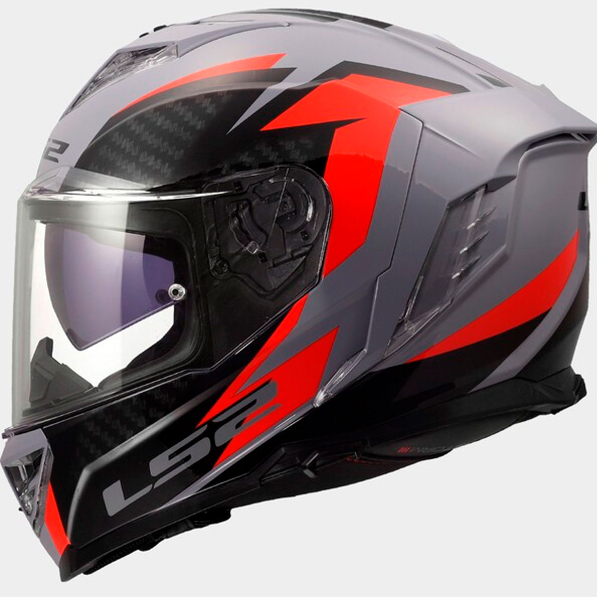 Casco LS2 STORM  III DYNAMO Negro Gris Talla XS