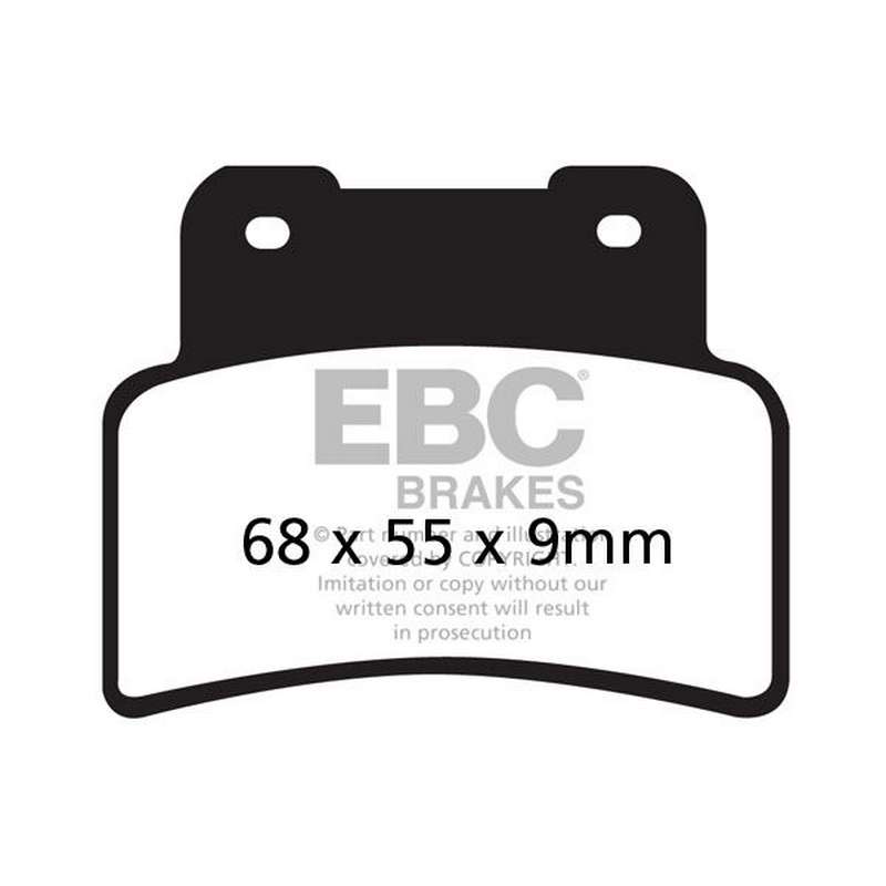 pastilla de freno ebc organica scooter sfa432