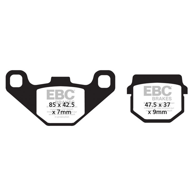 Pastillas de freno EBC carbono para scooter sfac083